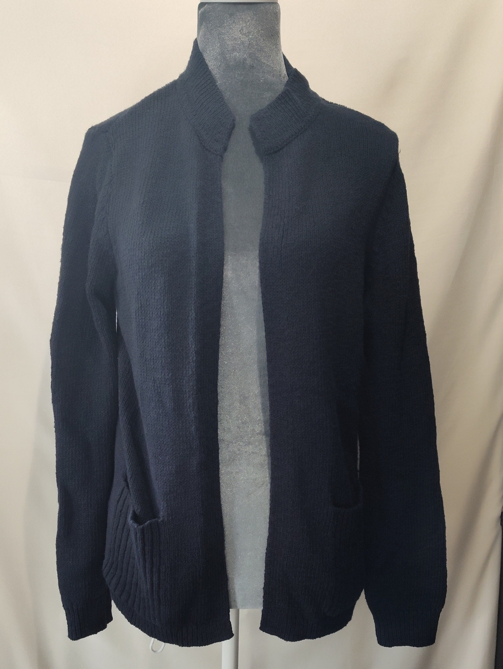 NWT Women's Open-Front Navy Cardigan Sweater